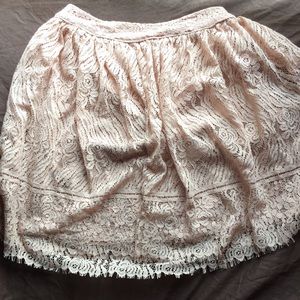 Pink, Lace Skirt